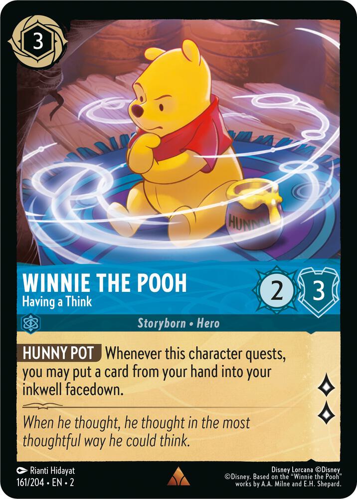 Winnie the Pooh Having a Think 161/204 (Rise of the Floodborn)  - Cold Foil | Good Games Adelaide SA