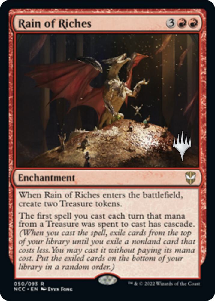 Rain of Riches 50 (Promo Pack: Streets of New Capenna)  - Foil | Good Games Adelaide SA