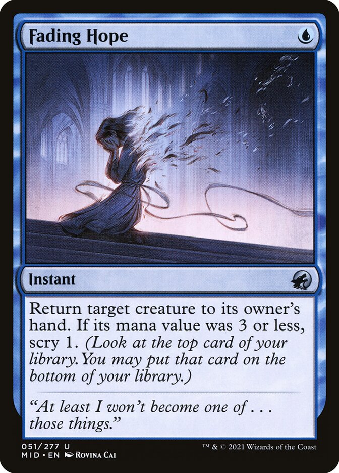 Fading Hope 51 (Innistrad: Midnight Hunt)  - Foil | Good Games Adelaide SA