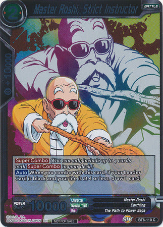 Master Roshi, Strict Instructor (Event Pack 4) (BT6-110) [Promotion Cards] | Good Games Adelaide SA