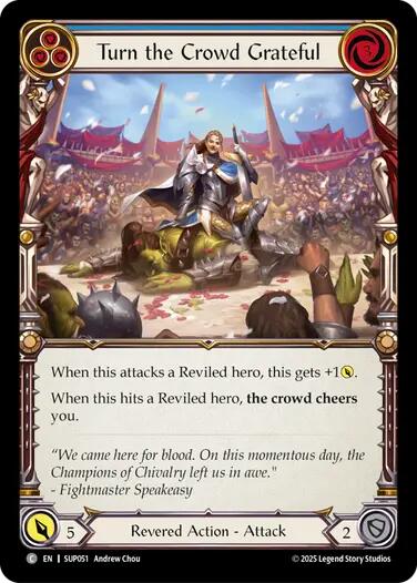 Turn the Crowd Grateful (Blue) [SUP051] (Super Slam)  Rainbow Foil | Good Games Adelaide SA