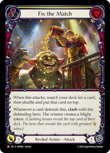 Fix the Match [SUP082] (Super Slam)  Rainbow Foil | Good Games Adelaide SA
