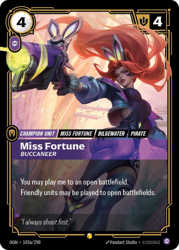 Miss Fortune, Buccaneer (Alt Art) [Origins] (193a/298) | Good Games Adelaide SA