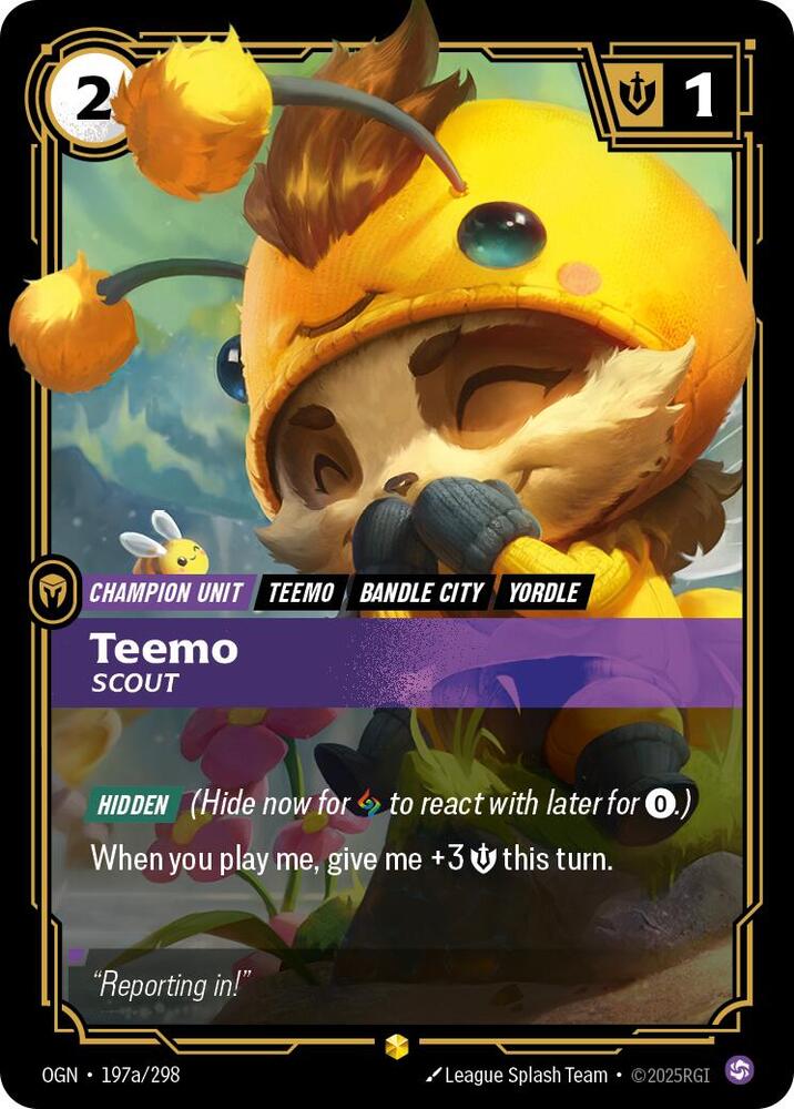 Teemo, Scout (Alt Art) [Origins] (197a/298) | Good Games Adelaide SA