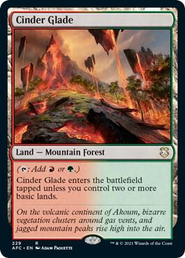 Cinder Glade 229 (Commander: Adventures in the Forgotten Realms)  | Good Games Adelaide SA