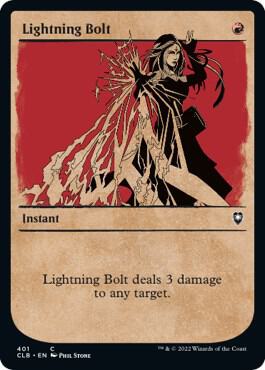 Lightning Bolt Showcase 401 (Commander Legends: Battle for Baldur's Gate)  | Good Games Adelaide SA