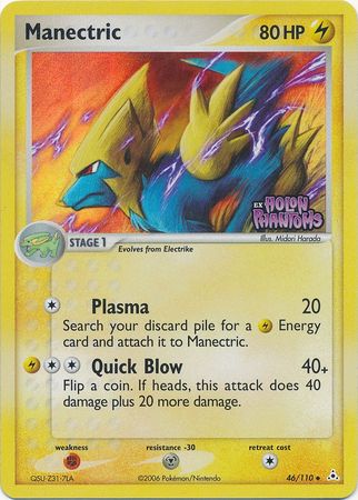 Manectric (46/110) (Stamped) [EX: Holon Phantoms] | Good Games Adelaide SA