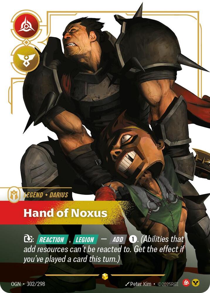 Darius, Hand of Noxus (Overnumbered) [Origins] (302/298) | Good Games Adelaide SA