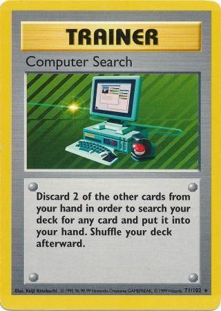 Computer Search (71/102) [Base Set Shadowless Unlimited] | Good Games Adelaide SA