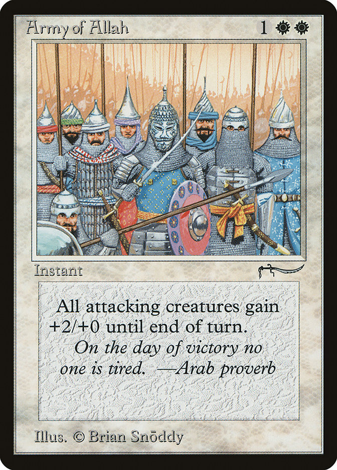 Army of Allah (Light Mana Cost) [Arabian Nights] | Good Games Adelaide SA