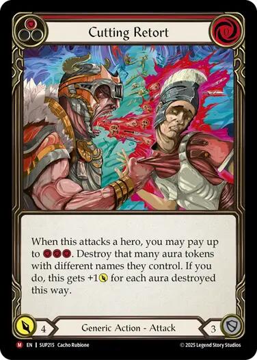 Cutting Retort [SUP215] (Super Slam)  Rainbow Foil | Good Games Adelaide SA