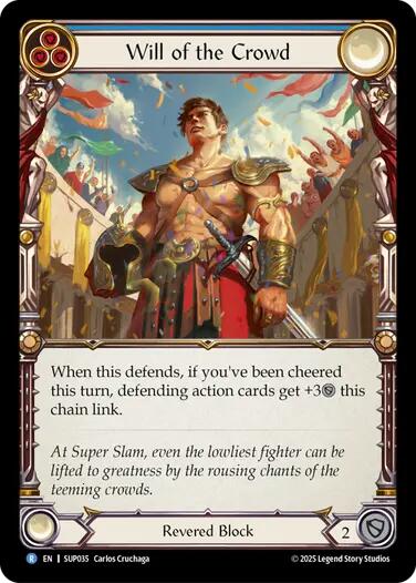 Will of the Crowd [SUP035] (Super Slam)  Rainbow Foil | Good Games Adelaide SA