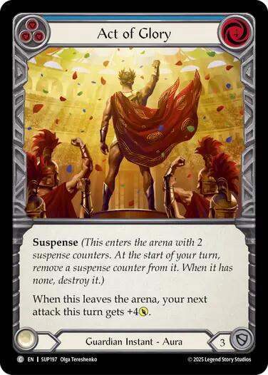Act of Glory (Blue) [SUP197] (Super Slam)  Rainbow Foil | Good Games Adelaide SA