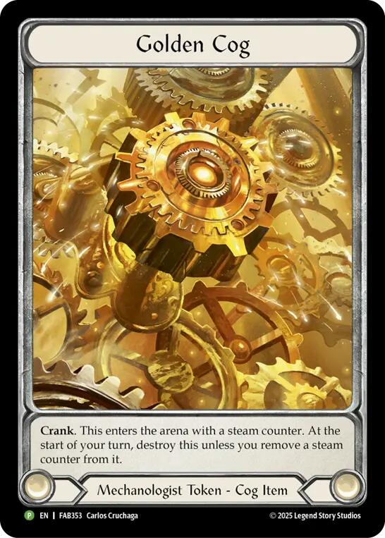 Golden Cog (FAB353) [FAB353] (Promo)  Cold Foil | Good Games Adelaide SA