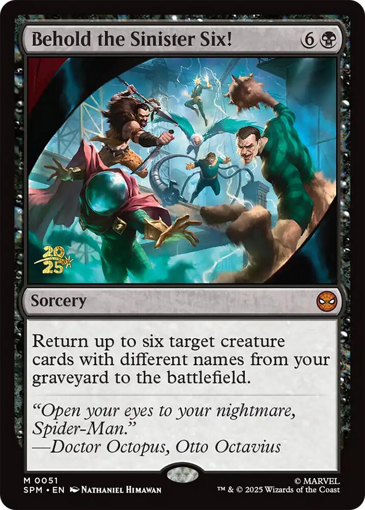 Behold the Sinister Six! [Marvel's Spider-Man Prerelease Promos] | Good Games Adelaide SA