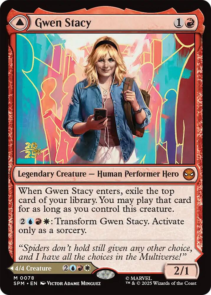 Gwen Stacy // Ghost-Spider [Marvel's Spider-Man Prerelease Promos] | Good Games Adelaide SA