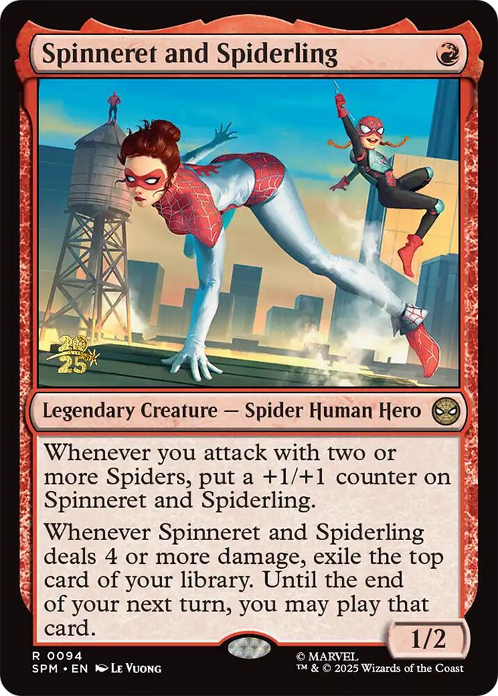 Spinneret and Spiderling [Marvel's Spider-Man Prerelease Promos] | Good Games Adelaide SA