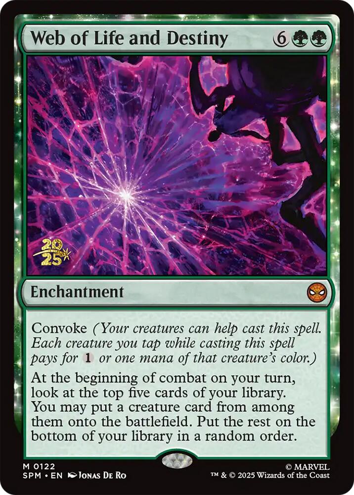 Web of Life and Destiny [Marvel's Spider-Man Prerelease Promos] | Good Games Adelaide SA