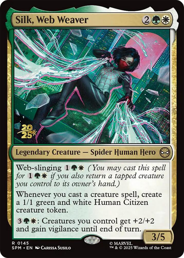 Silk, Web Weaver [Marvel's Spider-Man Prerelease Promos] | Good Games Adelaide SA