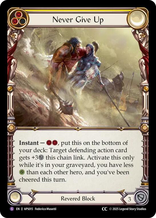 Never Give Up [ASP015] (Armory Deck: Pleiades) | Good Games Adelaide SA