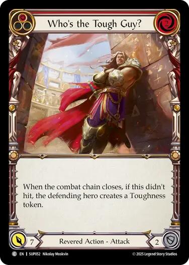Who's the Tough Guy? (Red) [SUP052] (Super Slam)  Rainbow Foil | Good Games Adelaide SA