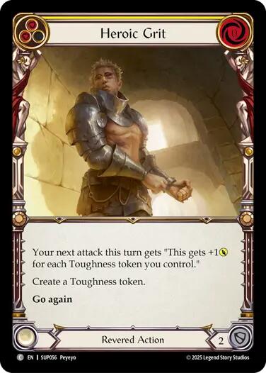 Heroic Grit [SUP056] (Super Slam)  Rainbow Foil | Good Games Adelaide SA
