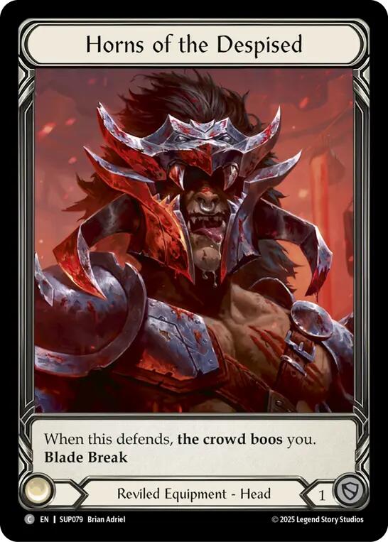 Horns of the Despised (Extended Art Cold Foil) [SUP079] (Super Slam)  Cold Foil | Good Games Adelaide SA