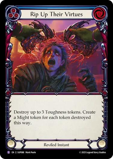 Rip Up Their Virtues [SUP088] (Super Slam)  Rainbow Foil | Good Games Adelaide SA