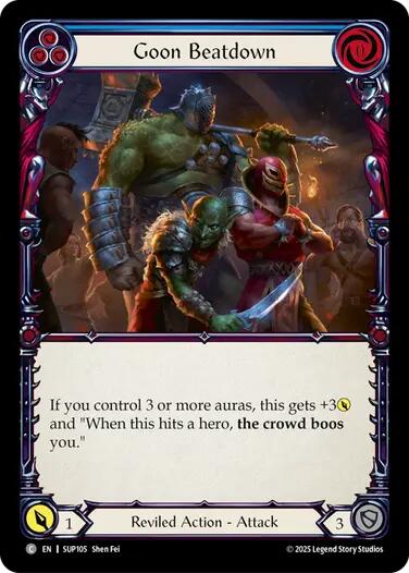 Goon Beatdown [SUP105] (Super Slam)  Rainbow Foil | Good Games Adelaide SA
