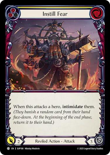 Instill Fear (Yellow) [SUP108] (Super Slam) | Good Games Adelaide SA