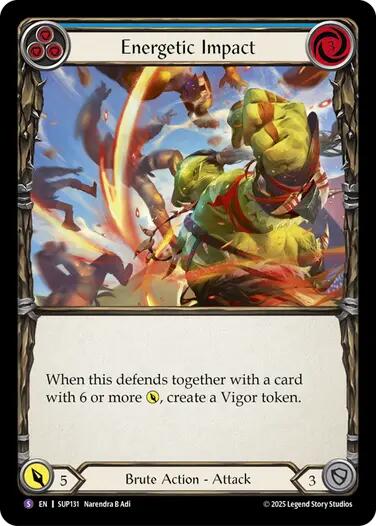 Energetic Impact [SUP131] (Super Slam)  Rainbow Foil | Good Games Adelaide SA