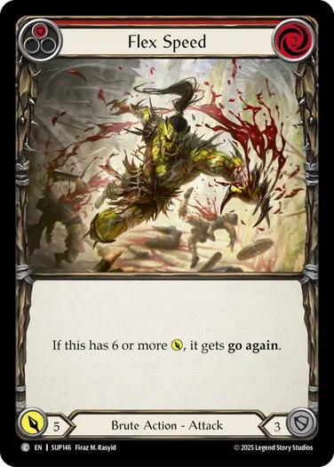 Flex Speed (Red) [SUP146] (Super Slam)  Rainbow Foil | Good Games Adelaide SA