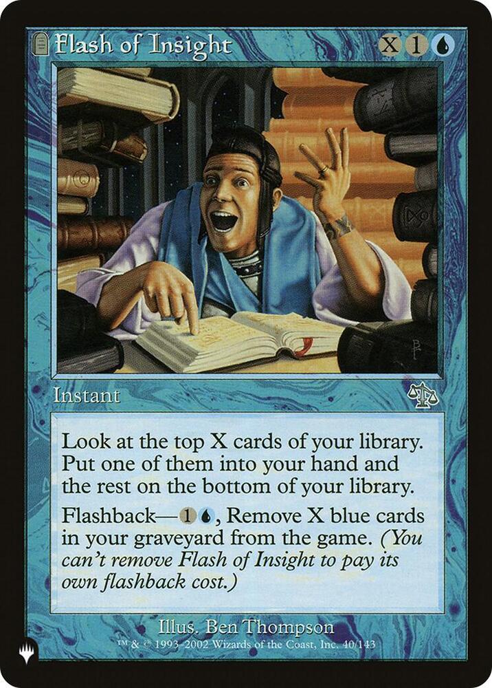 Flash of Insight 40/143 (The List Reprints)  | Good Games Adelaide SA