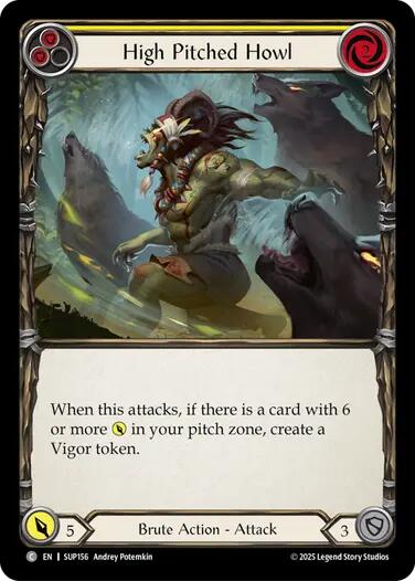 High Pitched Howl (Yellow) [SUP156] (Super Slam)  Rainbow Foil | Good Games Adelaide SA