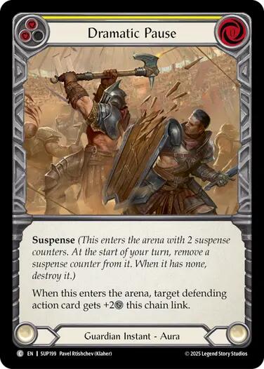 Dramatic Pause (Yellow) [SUP199] (Super Slam)  Rainbow Foil | Good Games Adelaide SA