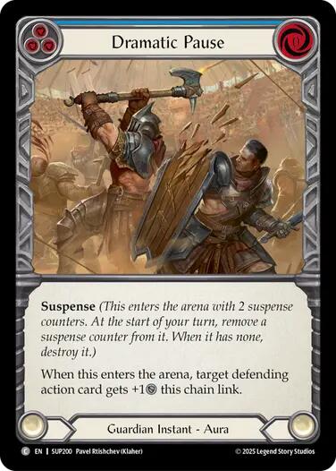 Dramatic Pause (Blue) [SUP200] (Super Slam)  Rainbow Foil | Good Games Adelaide SA