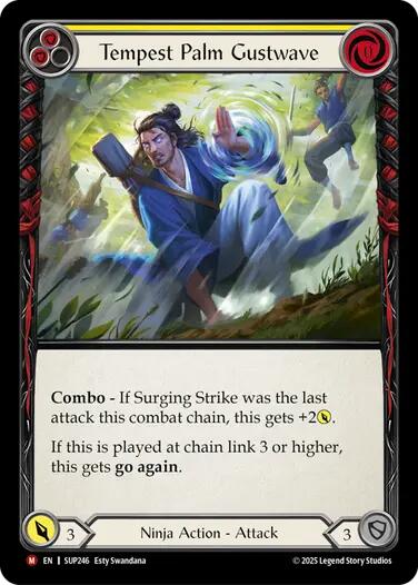 Tempest Palm Gustwave [SUP246] (Super Slam)  Rainbow Foil | Good Games Adelaide SA