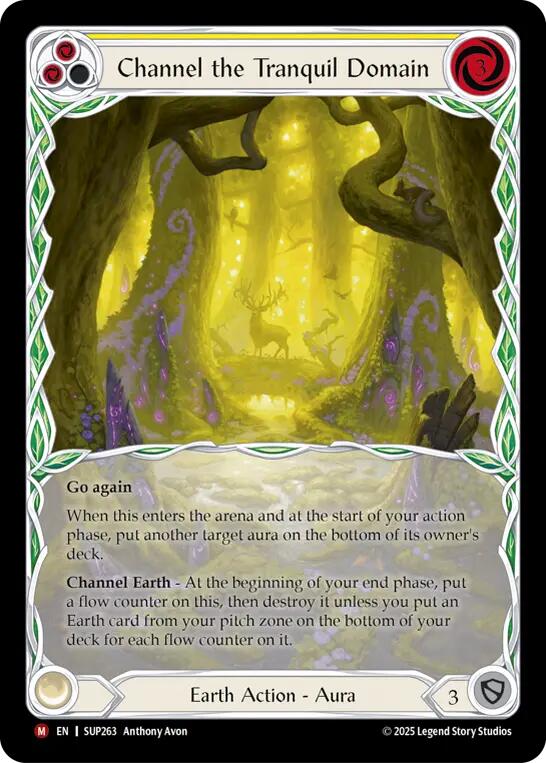 Channel the Tranquil Domain (Extended Art Cold Foil) [SUP263] (Super Slam)  Cold Foil | Good Games Adelaide SA