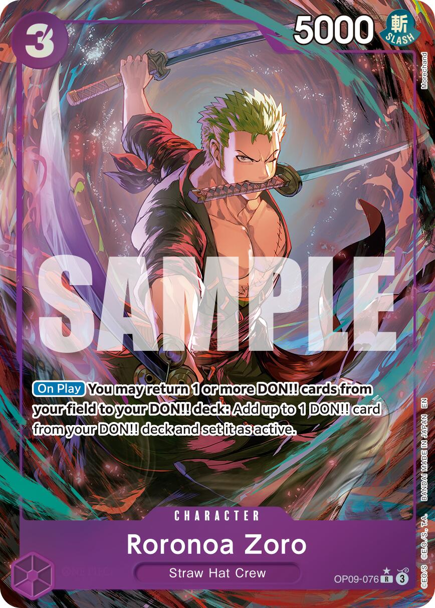 Roronoa Zoro (OP09-076) (Alternate Art) [Premium Booster -The Best- Vol. 2] | Good Games Adelaide SA