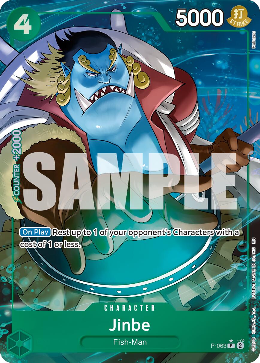 Jinbe (P-063) (Alternate Art) [Premium Booster -The Best- Vol. 2] | Good Games Adelaide SA