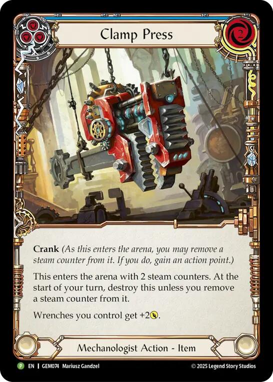 Clamp Press [GEM074] (GEM Pack 3)  Cold Foil | Good Games Adelaide SA