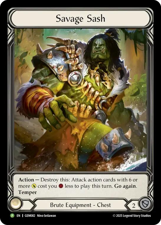 Savage Sash [GEM082] (GEM Pack 3)  Rainbow Foil | Good Games Adelaide SA