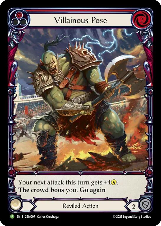Villainous Pose [GEM097] (GEM Pack 3)  Rainbow Foil | Good Games Adelaide SA