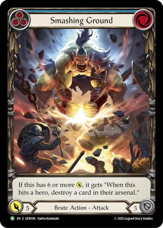 Smashing Ground [GEM100] (GEM Pack 3)  Rainbow Foil | Good Games Adelaide SA
