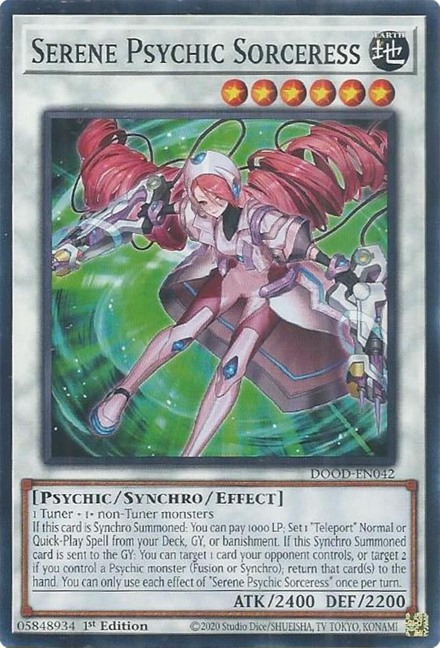 Serene Psychic Sorceress [DOOD-EN042] Common | Good Games Adelaide SA