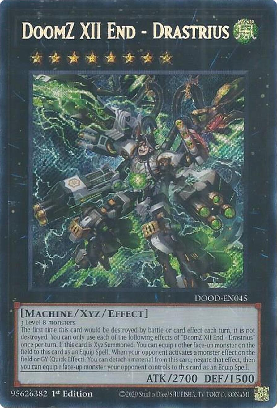 DoomZ XII End - Drastrius [DOOD-EN045] Secret Rare | Good Games Adelaide SA