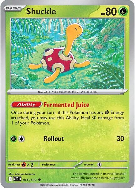 Shuckle (011/132) [Mega Evolutions: Base Set] | Good Games Adelaide SA