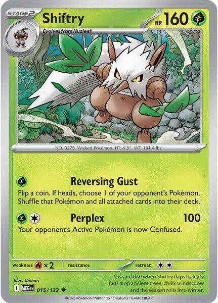Shiftry (015/132) [Mega Evolutions: Base Set] | Good Games Adelaide SA