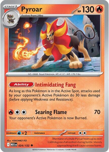 Pyroar (024/132) [Mega Evolutions: Base Set] | Good Games Adelaide SA