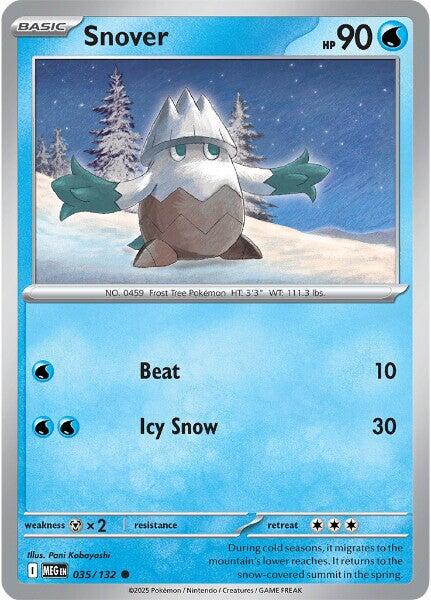 Snover (035/132) [Mega Evolutions: Base Set] | Good Games Adelaide SA